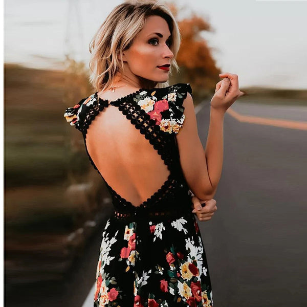 Floral V-Neck Dress