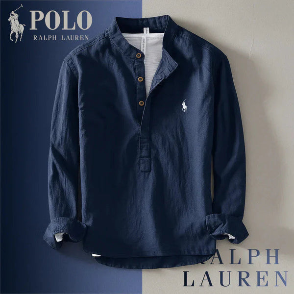 Chic Mandarin Collar Shirt