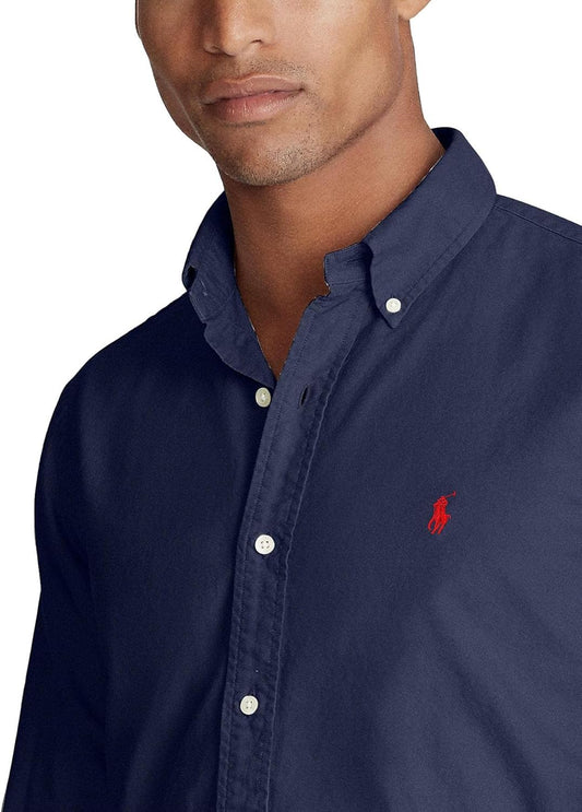 Men's Plaid Oxford Long Sleeve Shirt