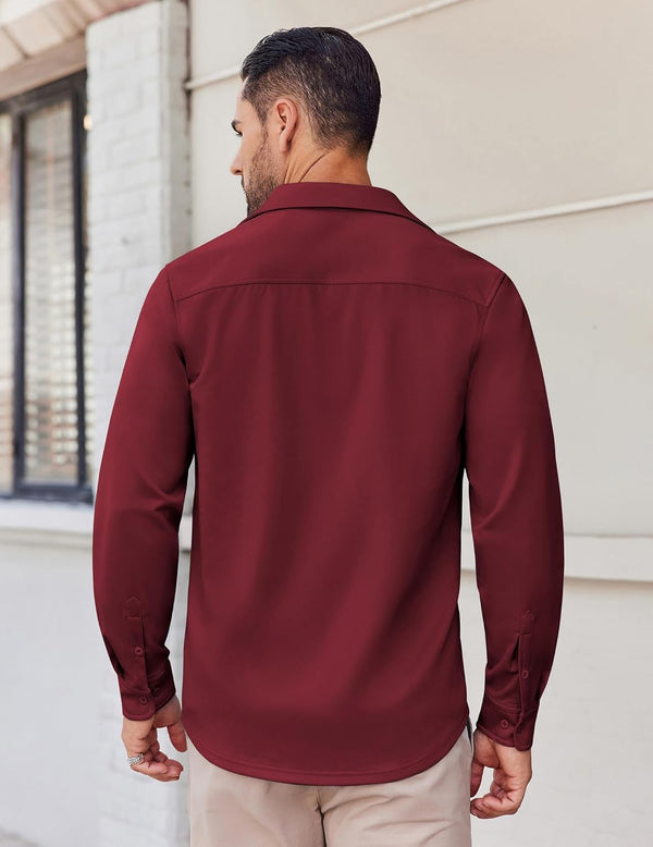 COOFANDY Stylish Button-Down Shirt