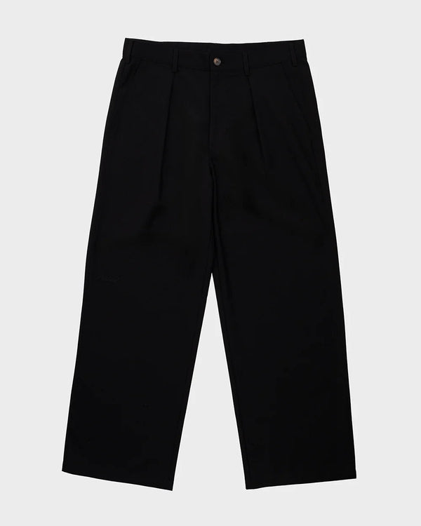 Stylish Black Pleated Trousers