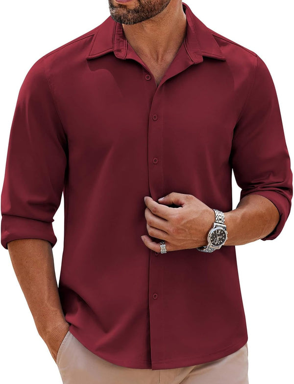 COOFANDY Stylish Button-Down Shirt