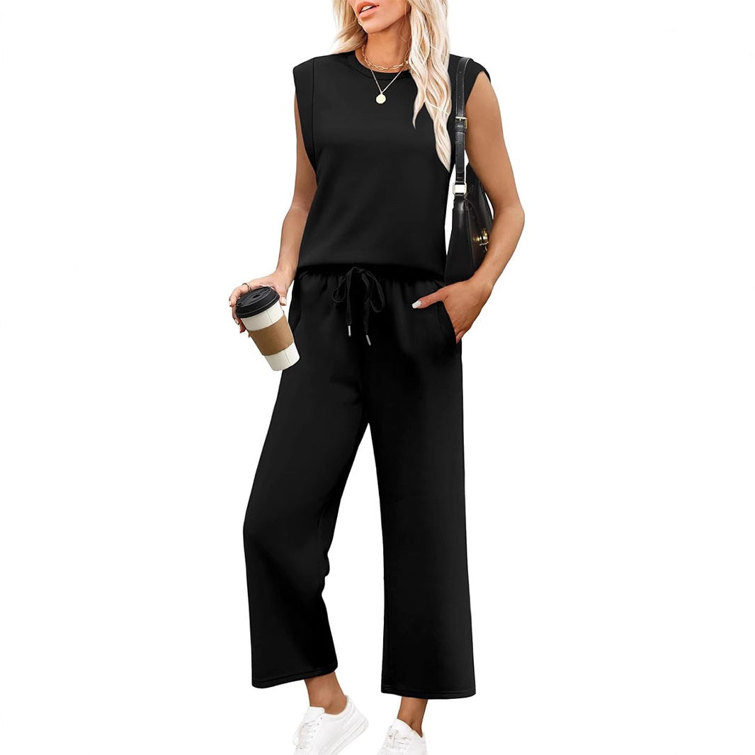 ๐2025 Hot Sale 49% OFF๐ฅ2025 New Women's Sleeveless Top & Wide-Leg Pants 2-Piece Set