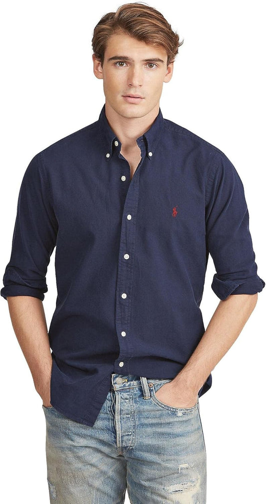 Men's Plaid Oxford Long Sleeve Shirt